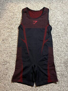 Gymshark Onyx 5.0 Seamless Singlet Black/Carmine Red M